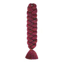 Канекалон бардовий довгий бардо однотонний коса червоне дерево 100 ± 5 см Вага 165±5 г Термостійкий А19