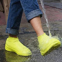 Накладки на обувь от дождя резиновые бахилы от дождя мужские чехлы бахилы для обуви силиконовые M