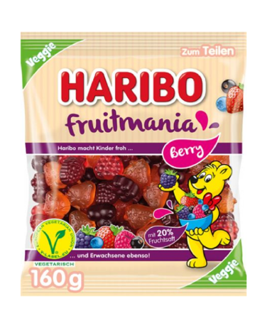 Haribo Fruitmania Berry Veggie 160g 1/44, фото 1