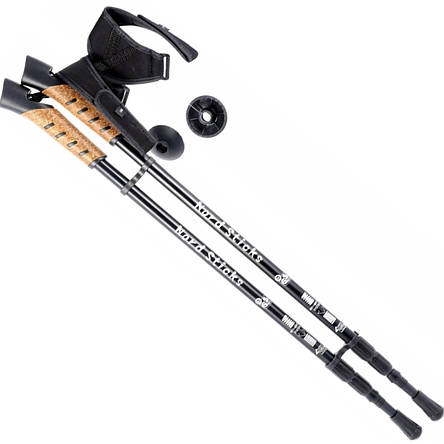 Палиці для скандинавської ходьби Nord Sticks Black ORIGINAL ПОЛЬША, фото 1
