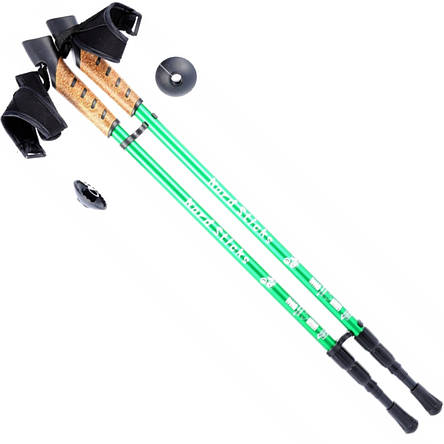 Палиці для скандинавської ходьби Nord Sticks Green ORIGINAL ПІЛЬША, фото 1