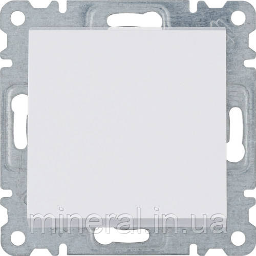 Вимикач 1-тактовий Lumina-2, білий, 10АХ/230В, Hager, (WL0110)