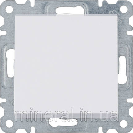 Вимикач 1-тактовий Lumina-2, білий, 10АХ/230В, Hager, (WL0110), фото 1