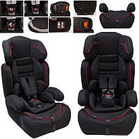 Автокрісло Bauerkraft 9-36 кг - чорне x-163