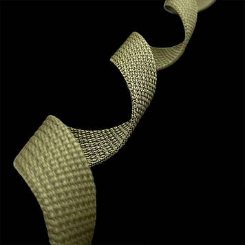 Стрічка ремінна поліпропіленова (стропа) хакі щільна люкс 20 мм