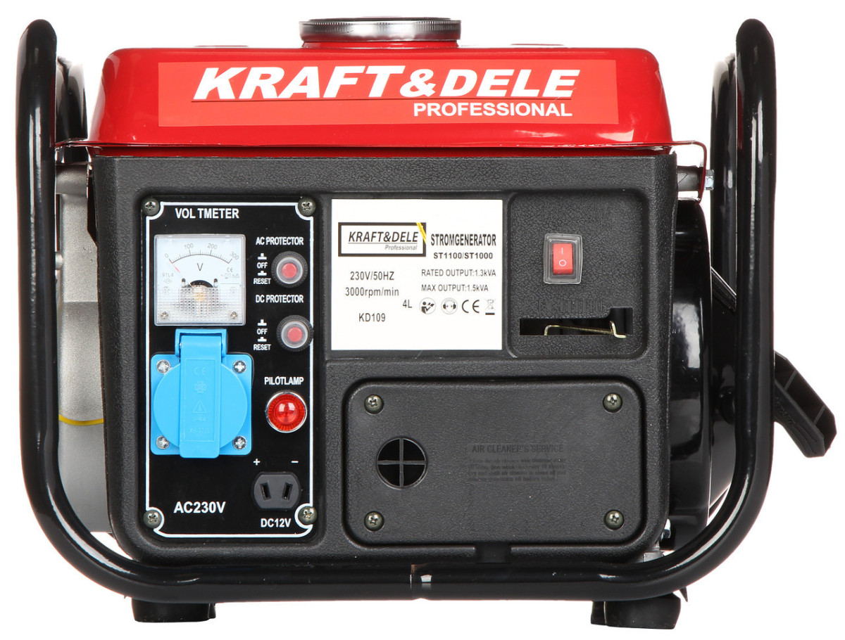 Бензогенератор KRAFT & DELE KD109R генератор бензиновий