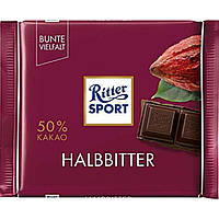 Шоколад Ritter Sport Halbbitter 50% черный 100 г