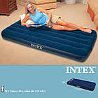 Одномісний надувний матрац ліжко 76х191х25см Intex до 136 кг Підвищена щільність - 0,50 мм, фото 5