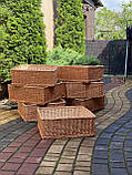 Лотки плетені з лози. 50х60см. Н-12см. Арт:3370, фото 2