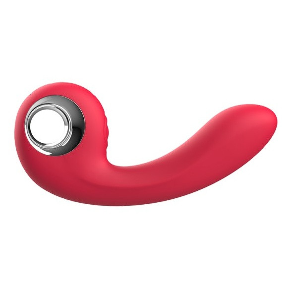 Вібратор для клітора та точки G, Червоний (17,8 см)