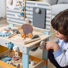Дерев'яний верстак з інструментами Viga Toys PolarB (44065) (дитячі іграшкові інструменти), фото 6