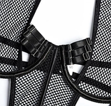 Сексуальний чорний комплект спідньої білизни з портупеями, жіноча еротична спідня білизна, фото 5