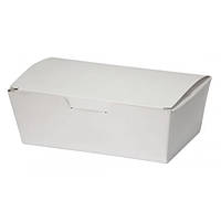 Коробка для снеків, та нагетcів, біла 165х105х58 мм, 001500247