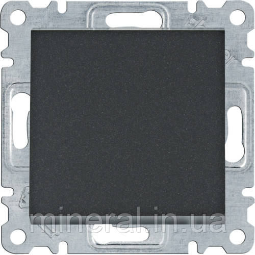 Вимикач хрестовидний Lumina, чорний, 10АХ/230В, Hager, (WL0033)