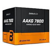 Аргинин BioTech USA AAKG 7800 (20 х 25 мл, розовый грейпфрут)