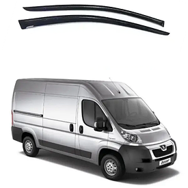 Дефлектори вікон, вітровики на Peugeot Boxer II (250) фургон 2006 -> (скотч) AV-Tuning