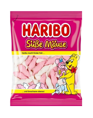 Haribo Süsse Mäuse 175g 1/16