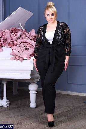 Неймовірний жіночий костюм, тканина "Костюмна" 50, 52, 54, 56 розмір 50, фото 1