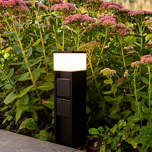 Світильник вуличний стовпчик низький з двома розетками Lutec MAINS 7202201012 Architectural