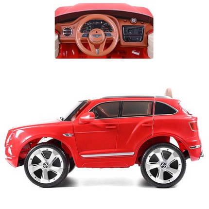 Електромобіль джип Bentley (пульт 2,4G, 2 акумулятори 6V/7Ah, мотор 2х35W) JJ 2158 Червоний, фото 2