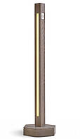 Дерев'яний нічник світильник настільний, сенсорний торшер підлоговий 600 мм Vezha Wood колір Попелястий Simpler