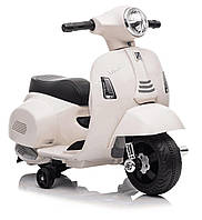 Дитячий електричний скутер SUN BABY Scooter Vespa (Білий)