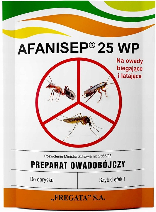 Засіб від комарів, мух, мурах, бліх та тарганів AFANISEP 25 WP - 25 г.