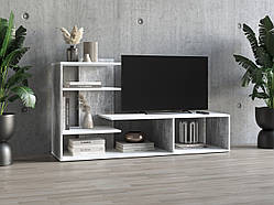 ТВ тумба Id27-191 Ш 1400 / В 726 / Г 398 Бетон-Білий