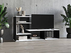 ТВ тумба Id27-191 Ш 1400 / В 726 / Г 398 Чорний-Білий