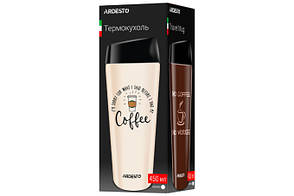 Термочашка Ardesto Coffee time 450 мл чорний, фото 5