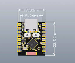 Плата розробки ESP32 SuperMini, плата розробки WiFi Bluetooth, 5В, припаяні контакти, фото 5