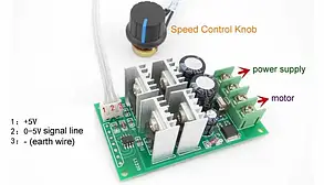 ШІМ контролер, DC6-60В, 0-30A, 15кГц, регулятор швидкості двигуна (димер), фото 4