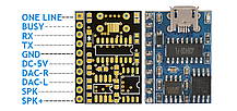 Мовний модуль, керування послідовним портом, модуль синтезу IC Prompter JQ8400-FL, DC3.3-5.5 В, фото 5