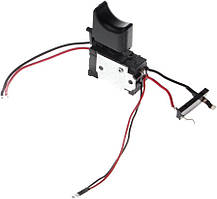 Кнопка акумуляторного шуруповерта, 16A, 7.2В-24В, 6,5*4*1,2см, фото 5