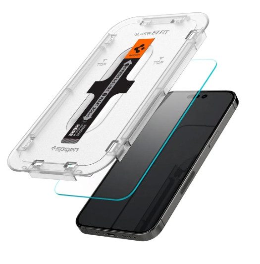 Захисне скло Spigen для iPhone 14 Pro - EZ FIT GLAS.tR (1 шт), Clear (AGL05214), фото 1