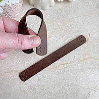 Шкіряні ручки для кошиків пришивні  17 х 2 см КОЛІР НА ВИБІР