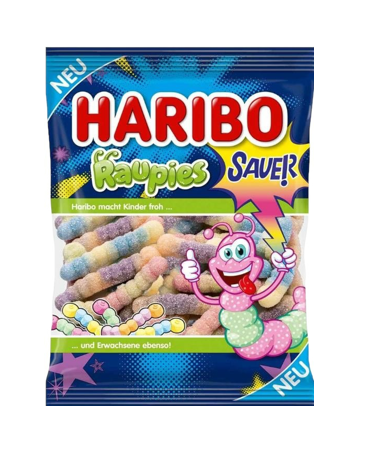 Haribo Raupies Sauer 160g 1/14, фото 1