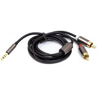 Кабель мультимедийный 3.5 mm Stereo Plug - 2*RCA, 1 m PowerPlant (CA912834) m