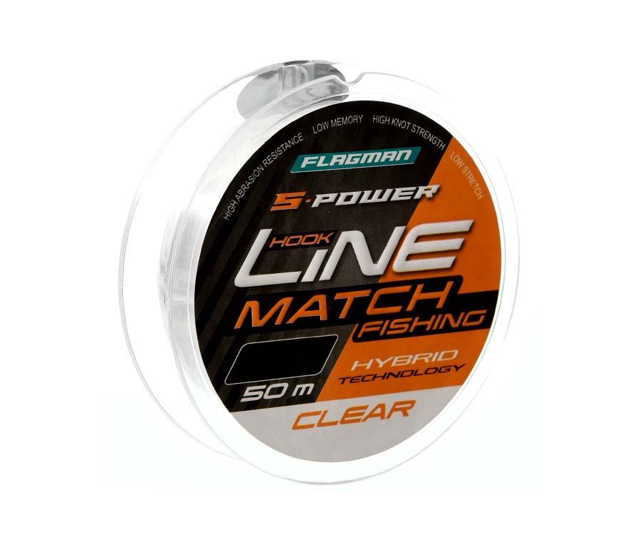 Волосінь Flagman S-Power Hook Line New Clear 50 м 0.20 мм