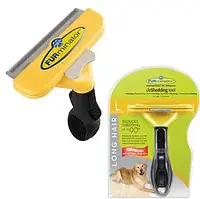 Щітка пуходерка для вичісування великих собак Furminator deShedding tool Large Фурмінатор Fubnimroat 10,16 см