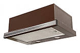 Витяжка кухонна ProfitM Телескоп ЕКО 60см 550м3 Коричнева, вставка Нержавійка, фото 10