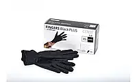 Перчатки нитриловые Ceros ТМ Fingers Black PLUS размер XS (плотность - 5 грамм)