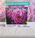 Картина за номерами Розкішні півонії 40х50 Картини по цифрах на полотні квіти Розпис за номерами Rainbow Art GX4667, фото 2