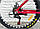 Велосипед гірський алюмінієвий TopRider-670 колеса 26", рама 17", червоний + крила у подарунок, фото 5