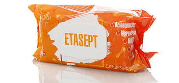 Дезінфікувальні серветки Етасепт для оброблення слизових, 120 шт., фото 2