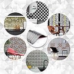 Самоклеюча алюмінієва плитка срібна мозаїка зі стразами 300х300х3мм SW-00001824 (D), фото 5