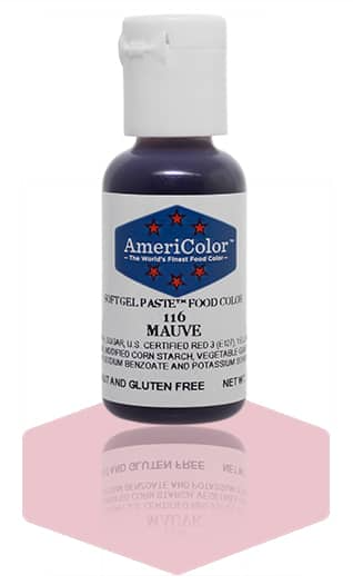 Барвник гелевий Америколор (Americolor) Рожево-ліловий або попелясто-рожевий (Mauve), 21г, фото 1