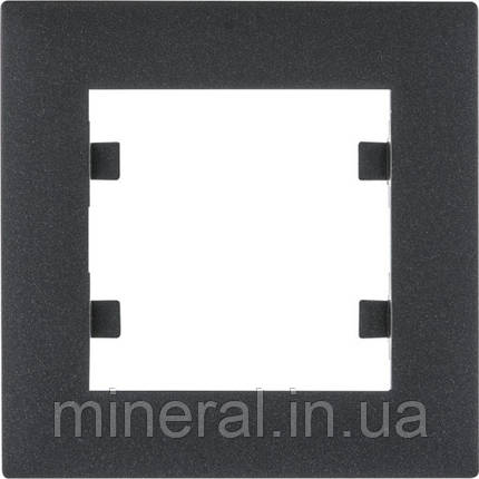 Рамка 1X, Lumina-Intens, чорна, Hager, (WL5513), фото 1