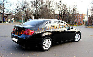 Дефлектори вікон (вітровики) для Infiniti G (V36_VC36) (Q40) 2007-2014