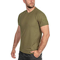 Тактическая термоактивная футболка Helikon-Tex® Tactic T-Shirt-TopCool-Adaptive Green,мужская зеленая футболка